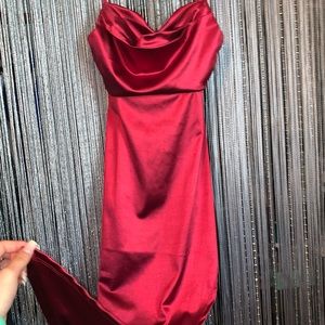 Red cocktail dress